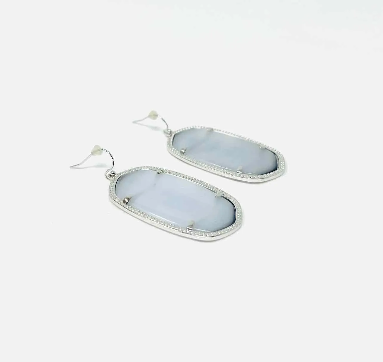 Kendra Scott Silver/Gray Drop W/ BAG! Jewelry Earrings