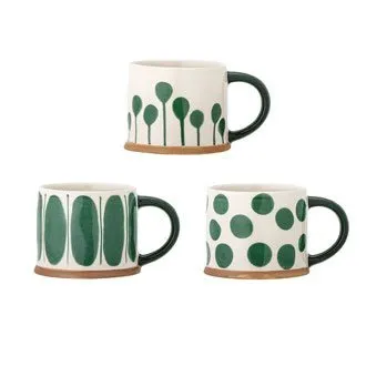 Linora Ceramic Mug - Green