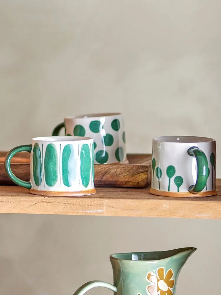 Linora Ceramic Mug - Green
