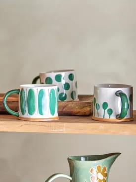 Linora Ceramic Mug - Green