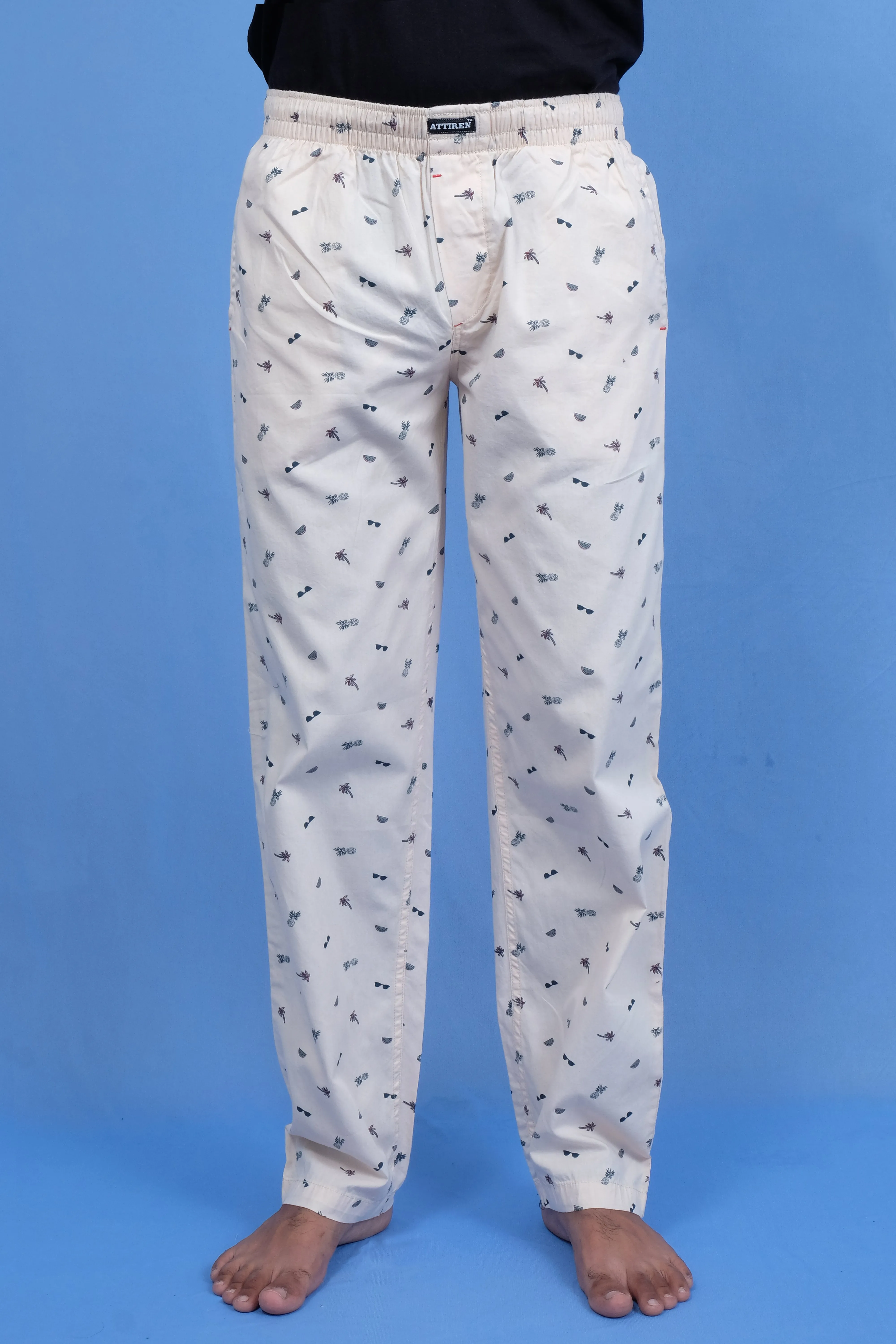 Lt Pink Printed Pyjama