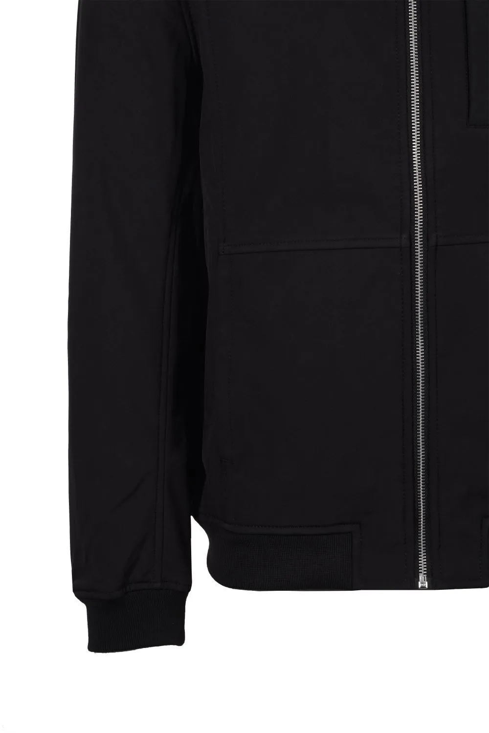 Lyle & Scott Jacket Softshell Zip Jacket Mens Black Winter Jacket Long Sleeve