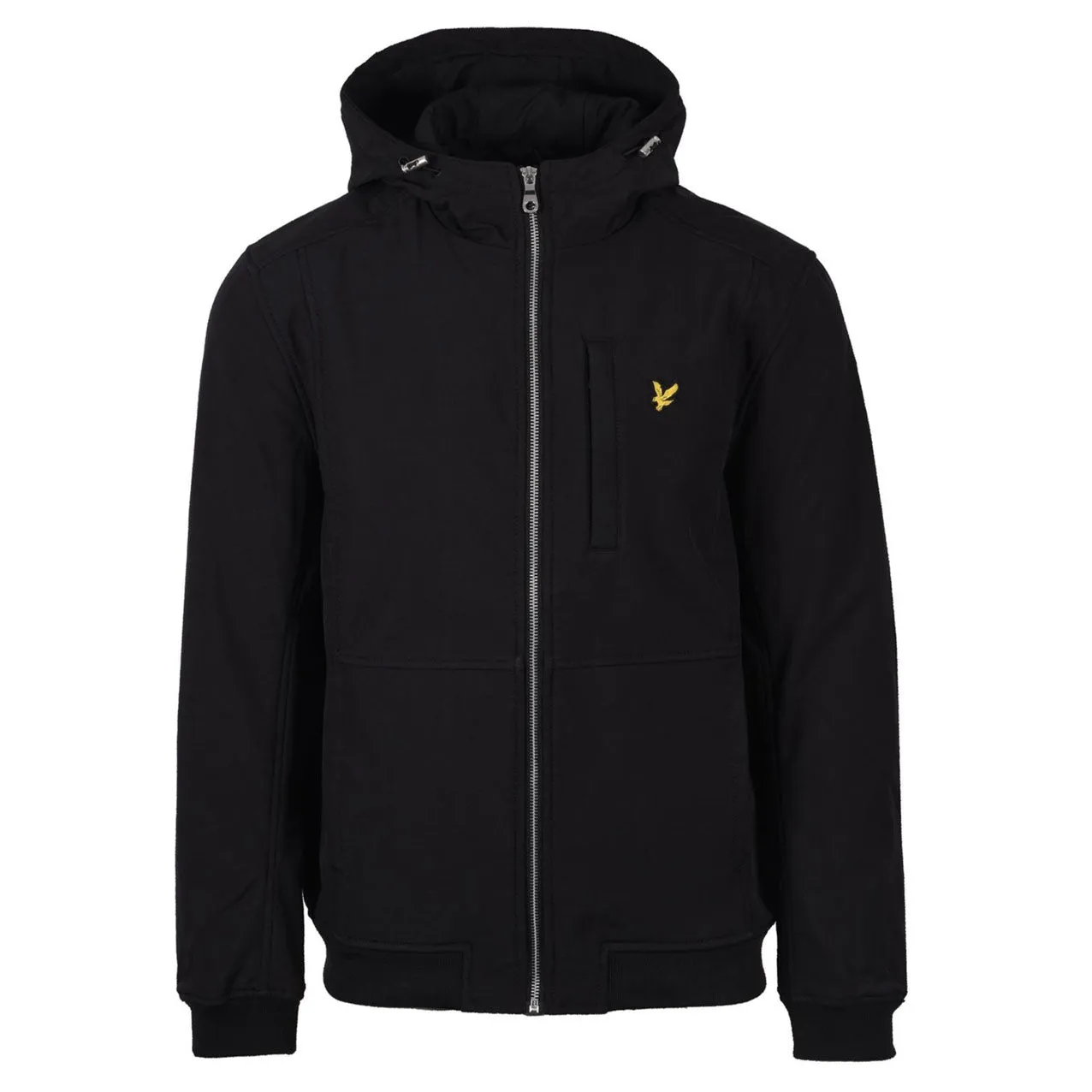 Lyle & Scott Jacket Softshell Zip Jacket Mens Black Winter Jacket Long Sleeve