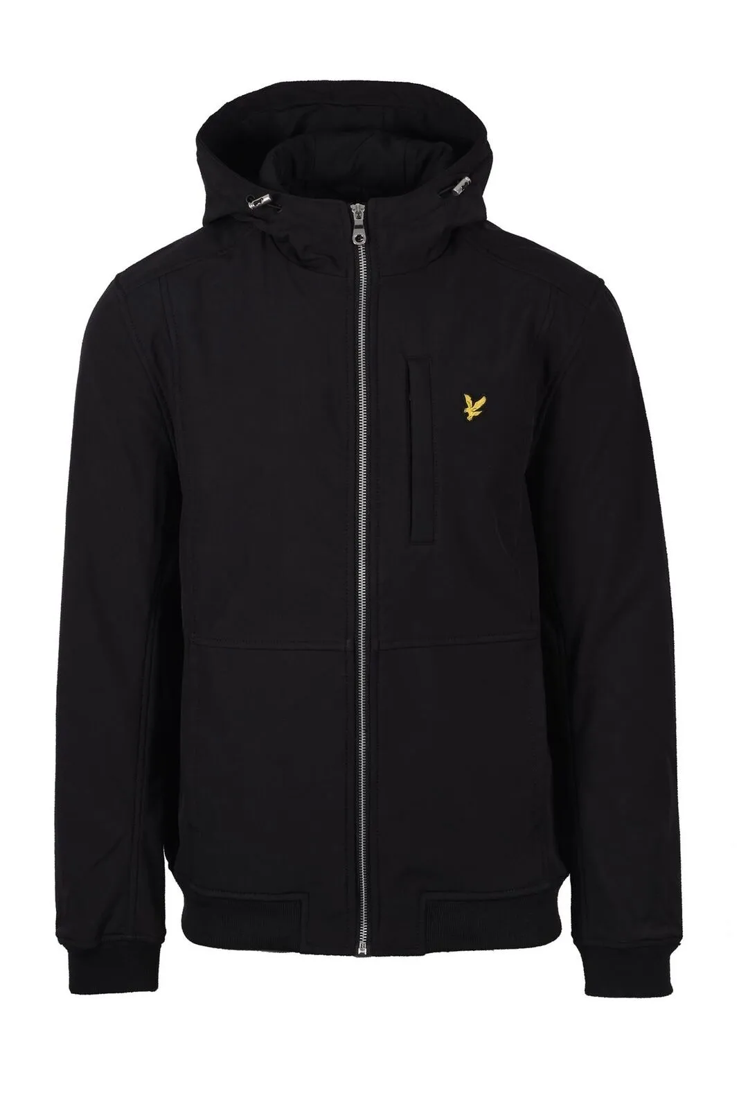 Lyle & Scott Jacket Softshell Zip Jacket Mens Black Winter Jacket Long Sleeve