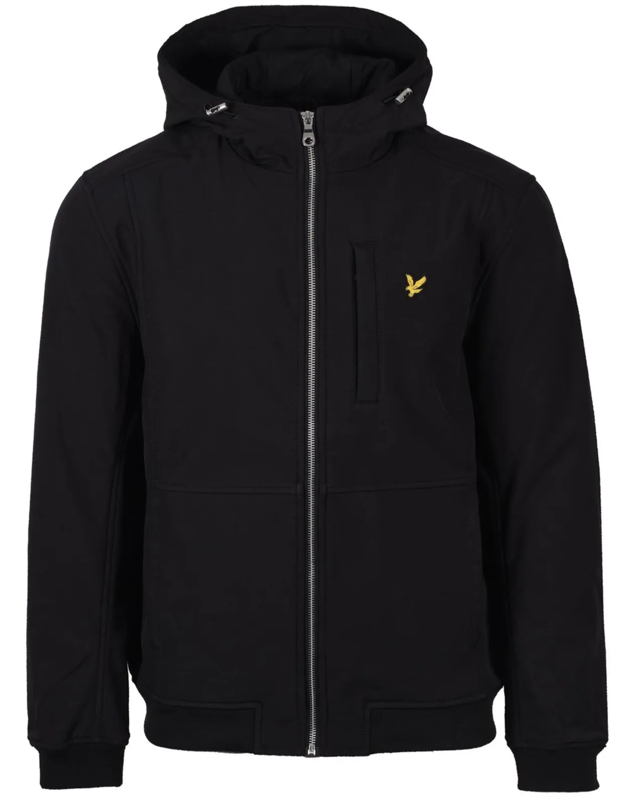 Lyle & Scott Jacket Softshell Zip Jacket Mens Black Winter Jacket Long Sleeve