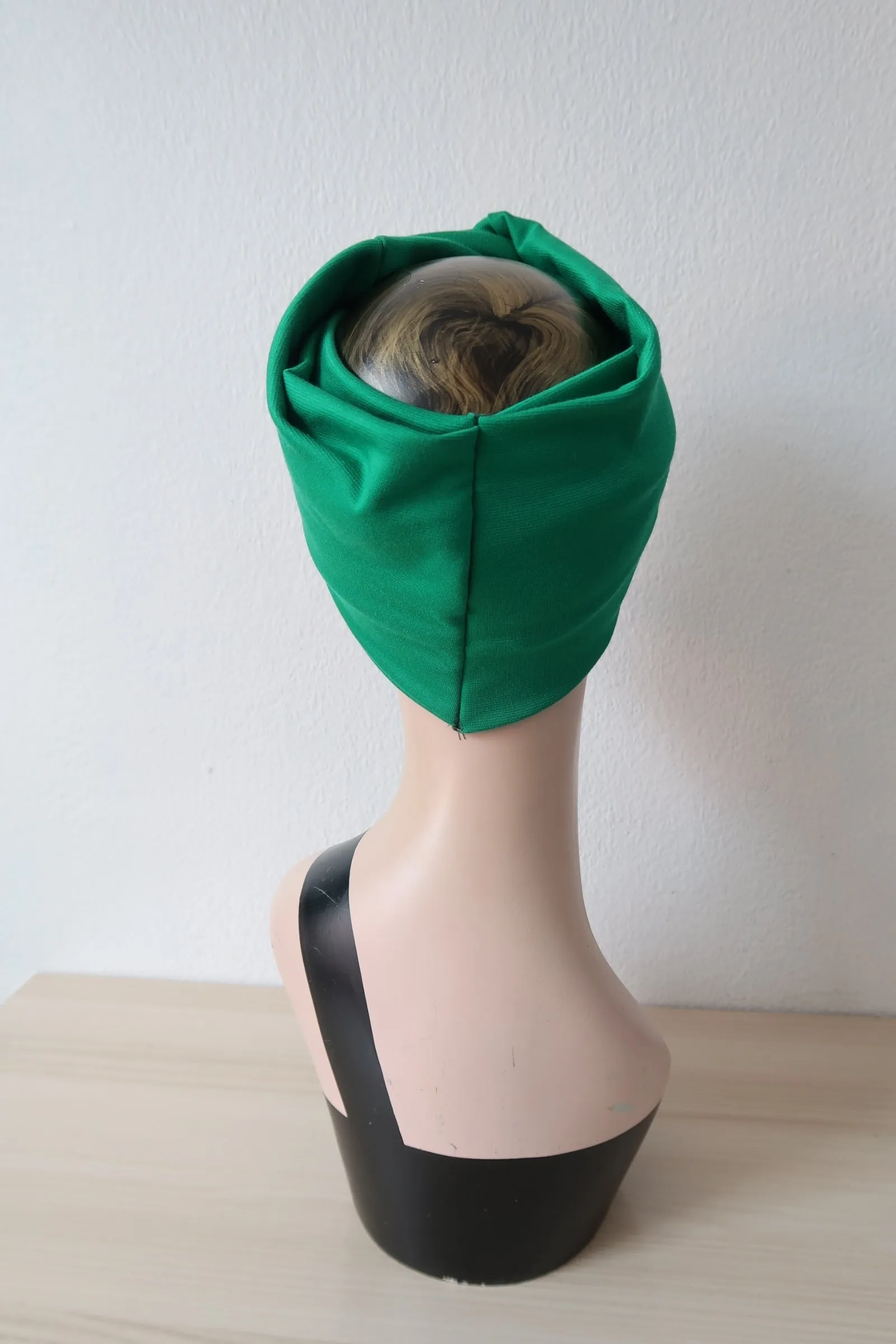 Made To Order: CLASSIC Vintage Style Pre-tied Headband in 8 colours: red, black, leopard, olive green, mustard, rust, grey & navy