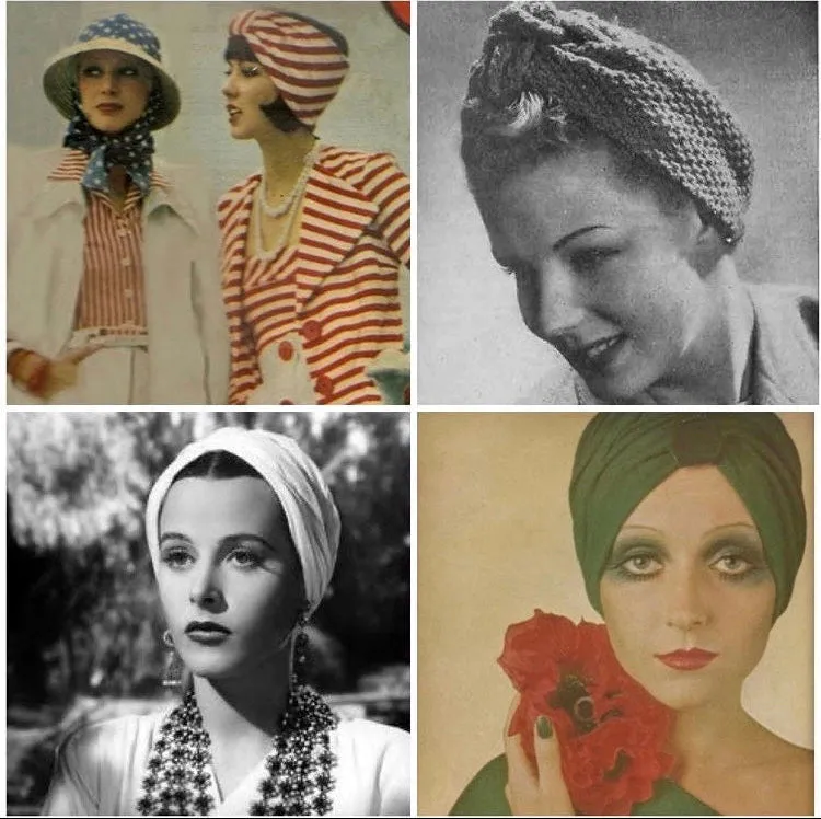 Made To Order: CLASSIC Vintage Style Pre-tied Headband in 8 colours: red, black, leopard, olive green, mustard, rust, grey & navy