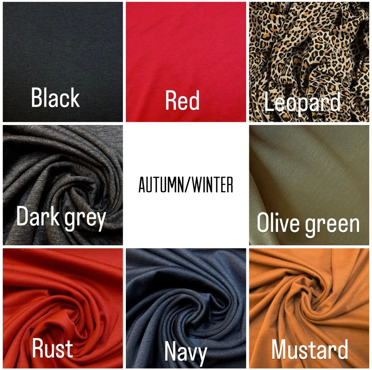 Made To Order: CLASSIC Vintage Style Pre-tied Headband in 8 colours: red, black, leopard, olive green, mustard, rust, grey & navy
