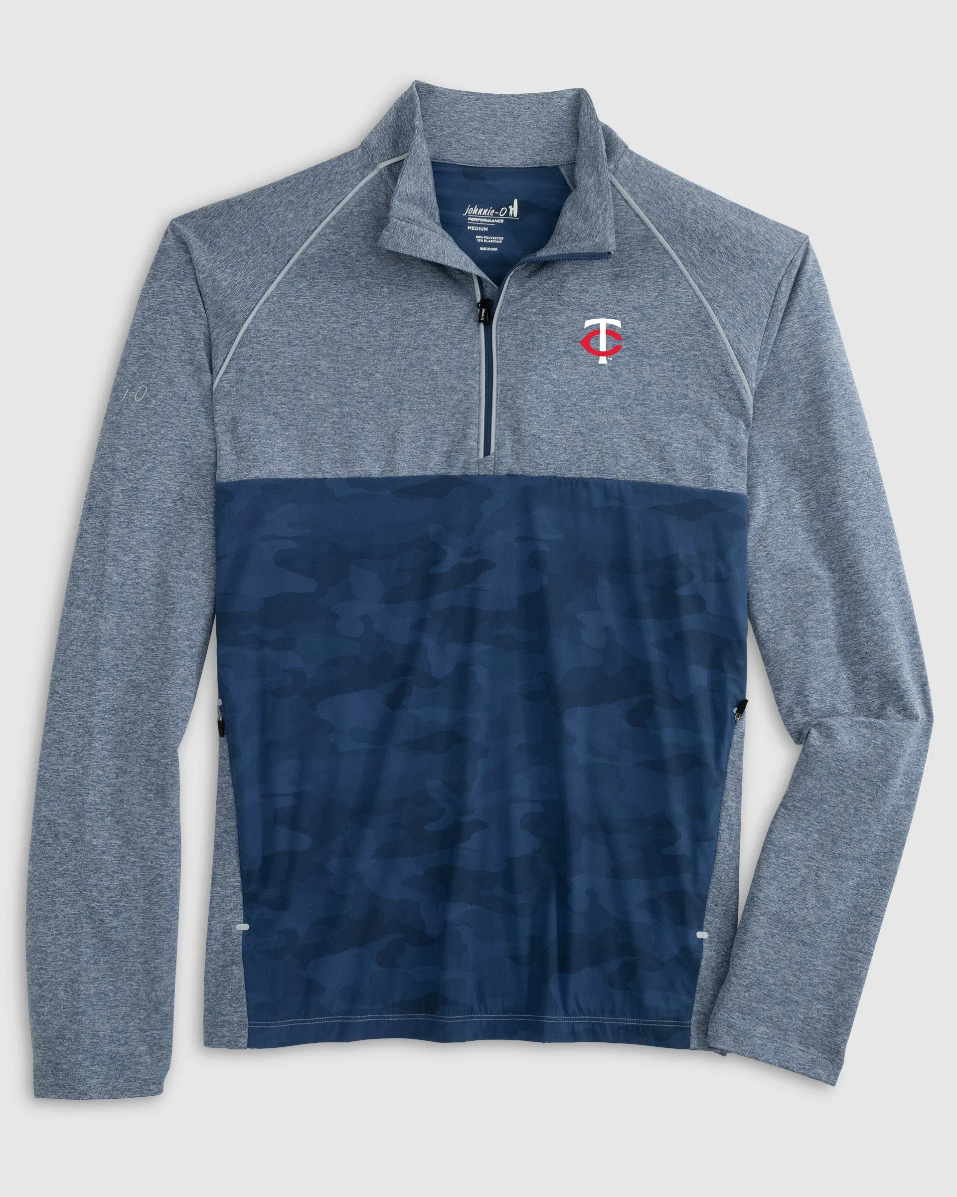 Minnesota Twins Keiser Camo Mixed Media 1/4 Zip
