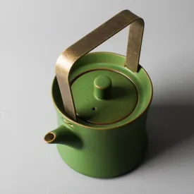 Mirai Modern Green Oriental Tea Pot