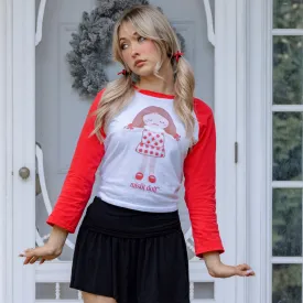 Misfit Doll Crop Raglan