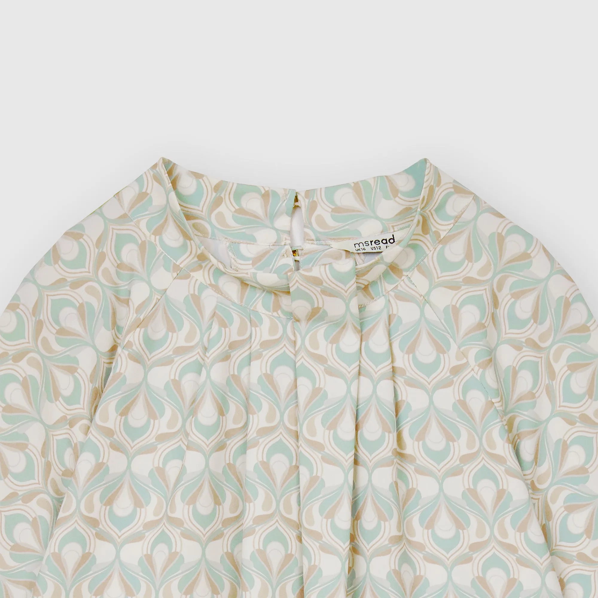 Printed Butterfly Sleeve Top