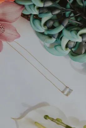 Prong Set Topaz Pendant Necklace