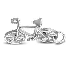 Silver Bicycle Charm