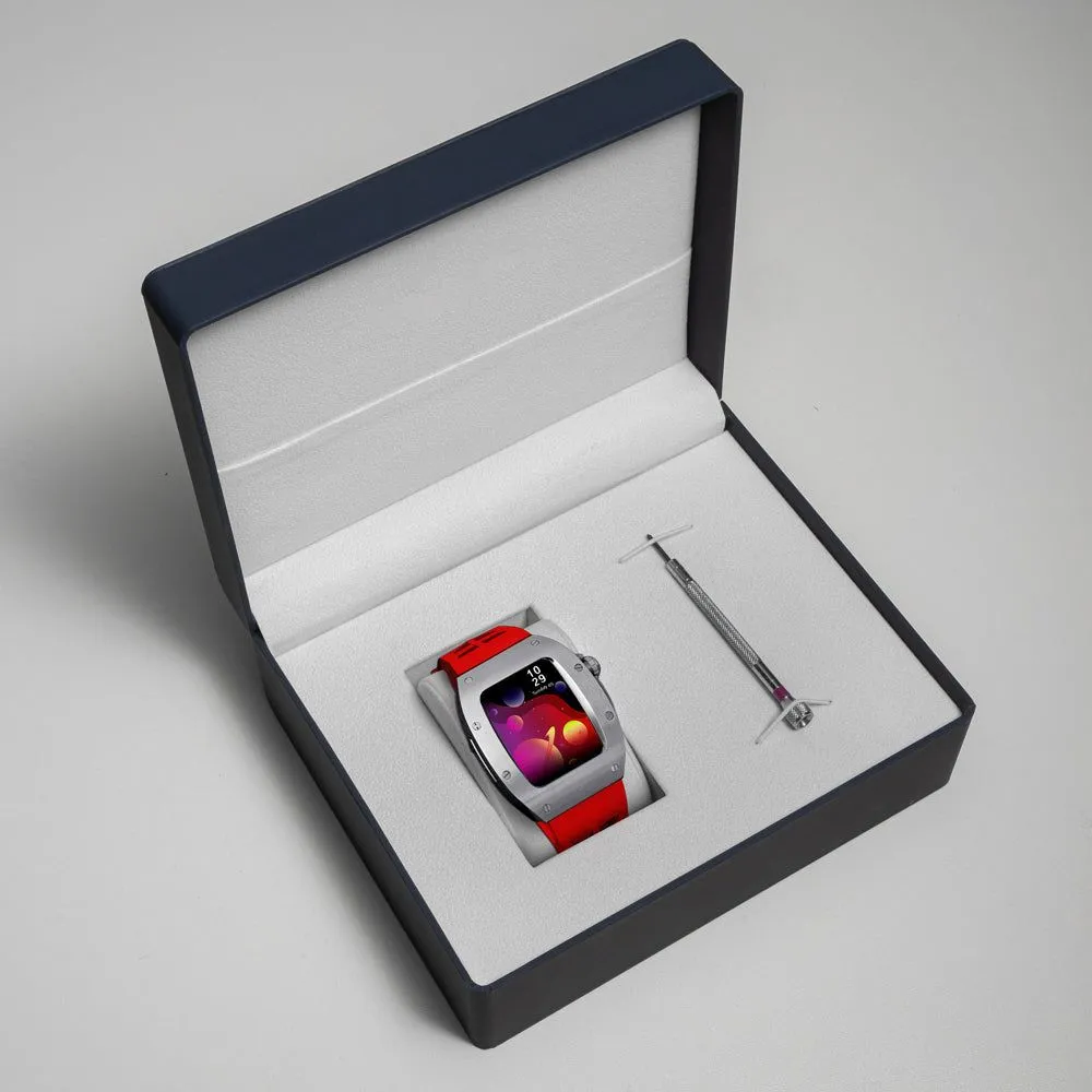 Silver/black Smartwatch Sports case