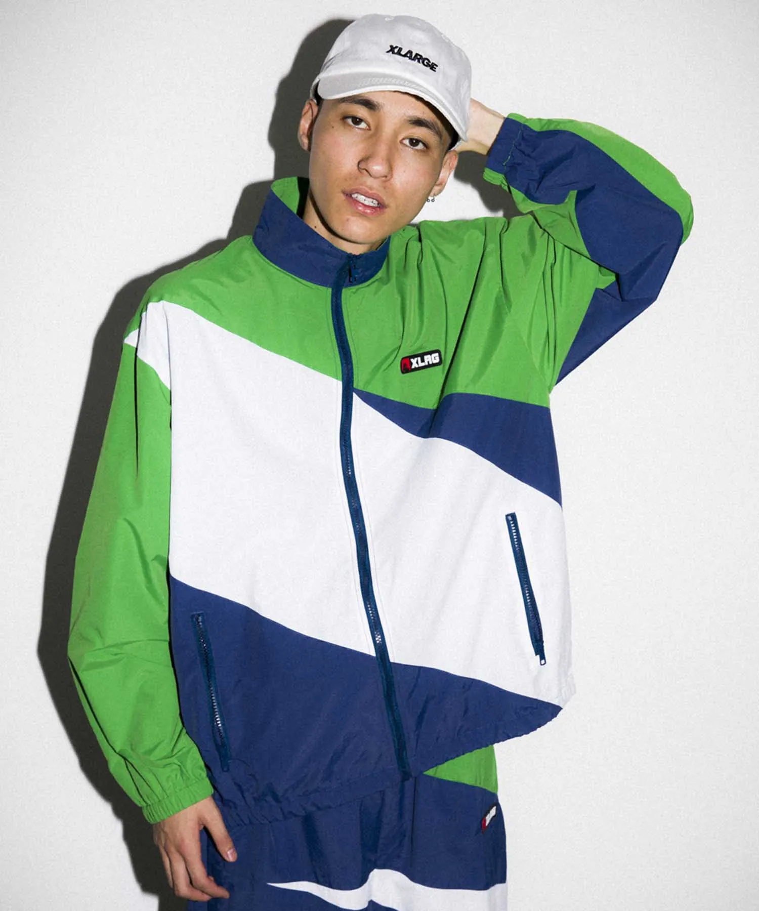 SLASH PANELED NYLON JACKET