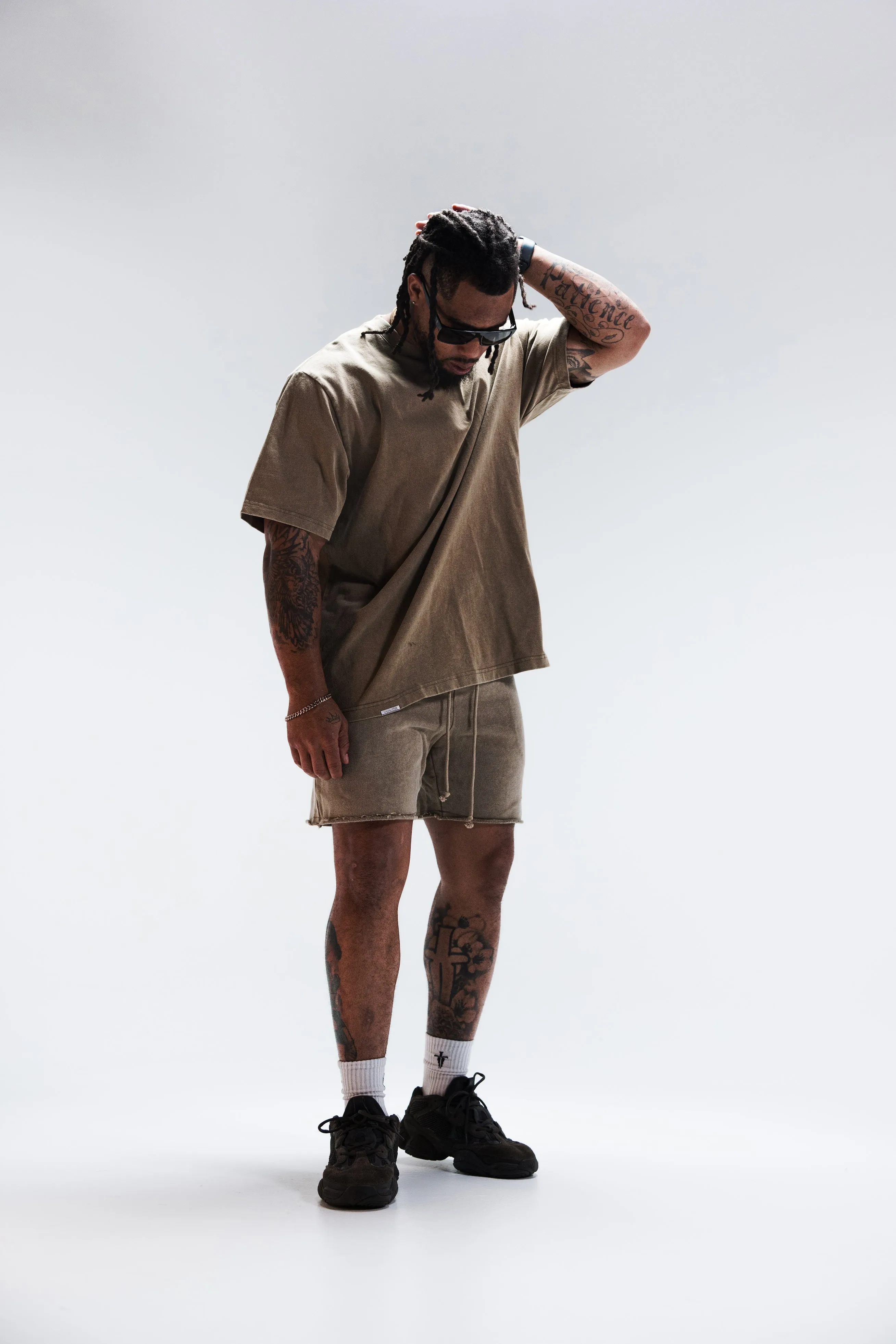 STAPLE SWEAT SHORT - VINTAGE BROWN