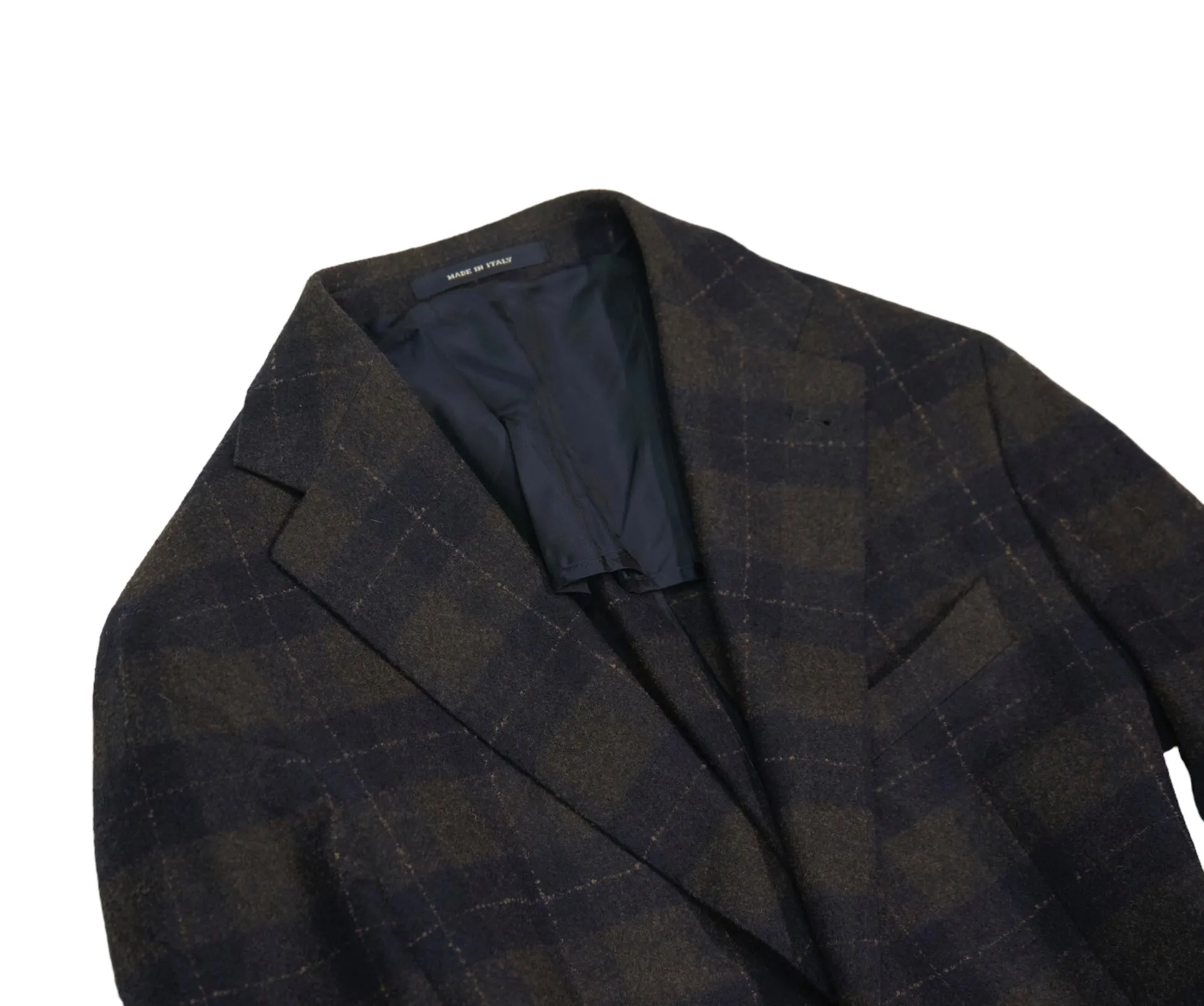 Tagliatore - Brown/Navy Checked Virgin Wool Sports Jacket 50