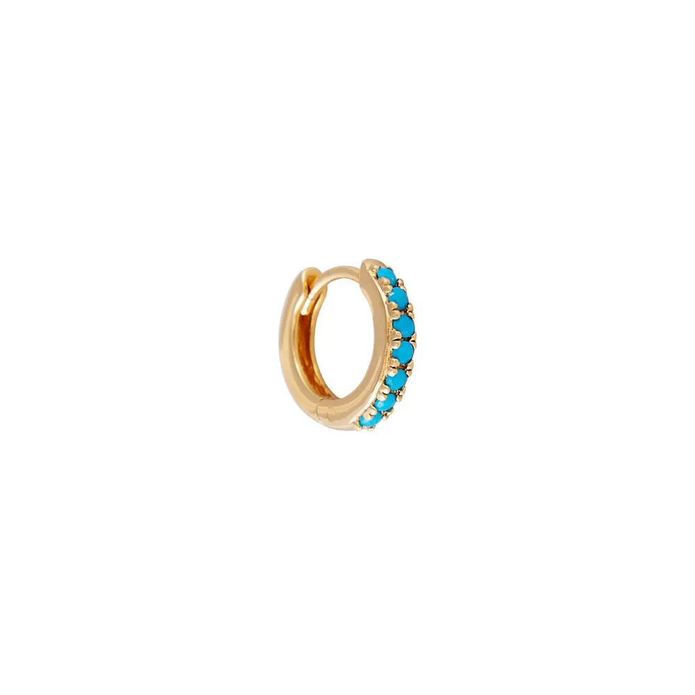 TURQUOISE PAVE HUGGIES