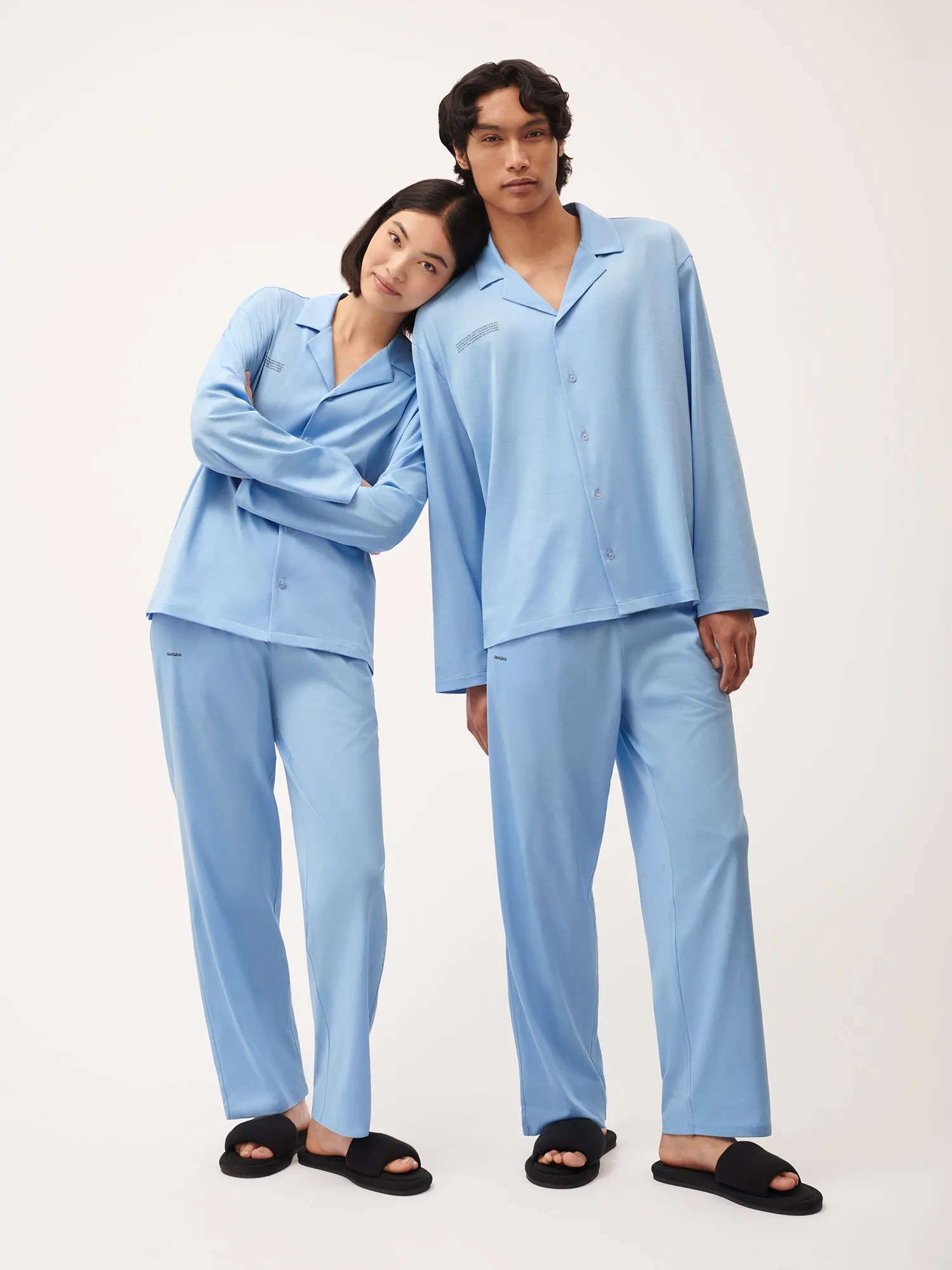 Womens 365 Lightweight Long Pyjama Set—lake blue