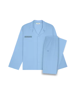 Womens 365 Lightweight Long Pyjama Set—lake blue